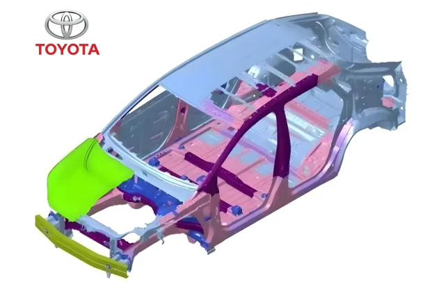 Strat&eacute;gie de disposition des mat&eacute;riaux de la carrosserie Toyota | PHS, AHSS et Application en aluminium l&eacute;ger